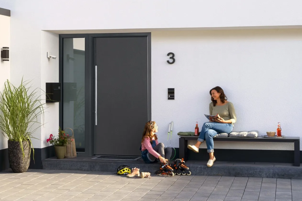 Porta d'ingresso in acciaio/alluminio Thermo65 HORMANN MOTIVO 010