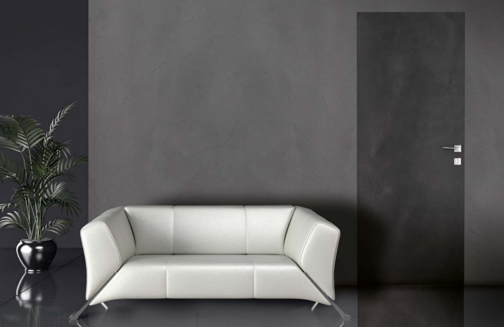 Porta battente Agoprofil, Collezione Contemporary Resina mod. Loft Dark