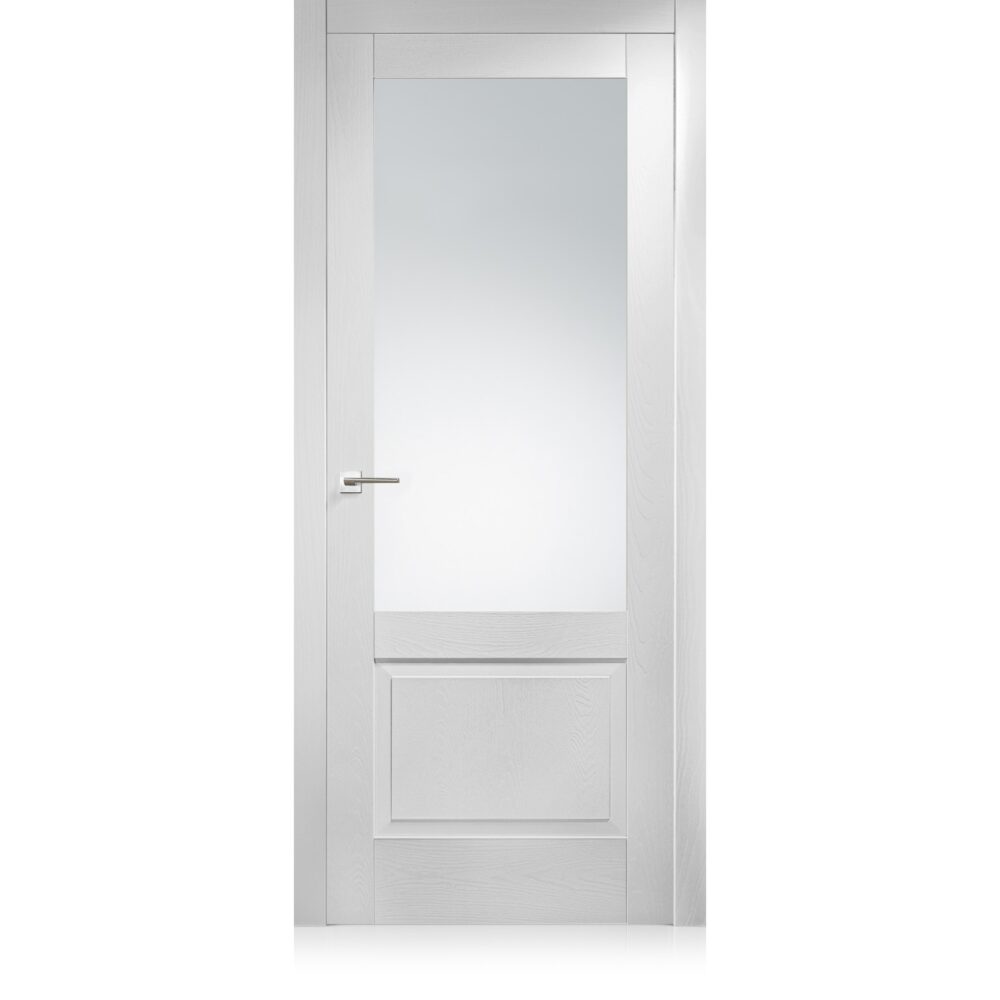 Porta da interni Ferrero Legno Mod. Suite/22 in finitura Legno Laccato con vetro satinato o trasparente bianco